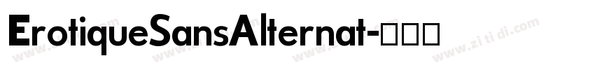 ErotiqueSansAlternat字体转换