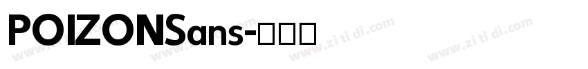 POIZONSans字体转换