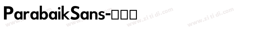 ParabaikSans字体转换