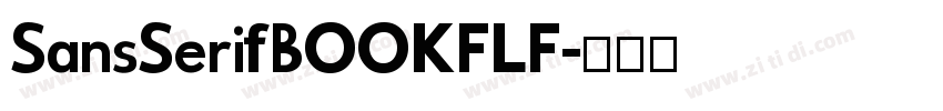 SansSerifBOOKFLF字体转换