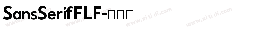SansSerifFLF字体转换