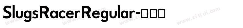 SlugsRacerRegular字体转换