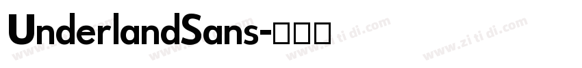 UnderlandSans字体转换