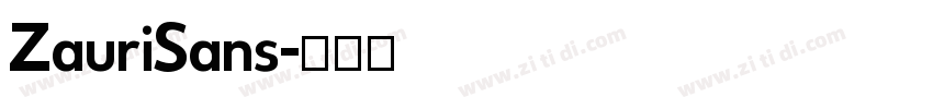 ZauriSans字体转换