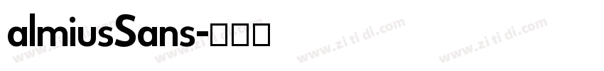 almiusSans字体转换