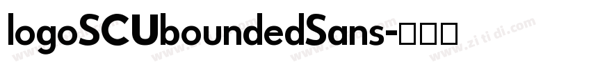 logoSCUboundedSans字体转换