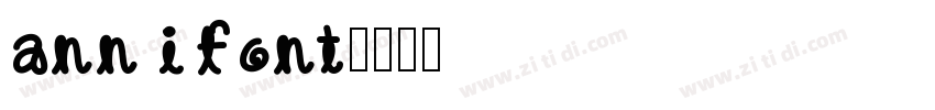 annifont字体转换