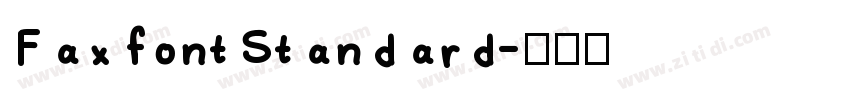 FaxfontStandard字体转换