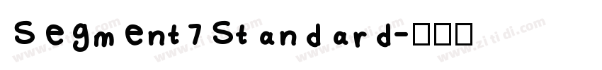 Segment7Standard字体转换