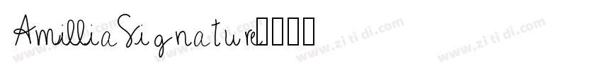 AmilliaSignature字体转换