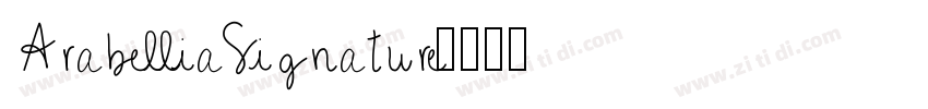 ArabelliaSignature字体转换