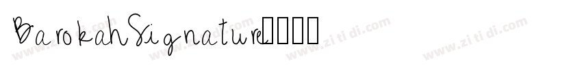 BarokahSignature字体转换