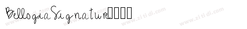 BellogiaSignature字体转换