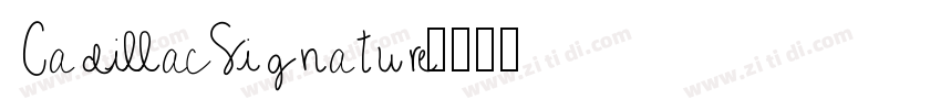 CadillacSignature字体转换