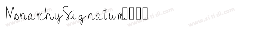 MonarchySignature字体转换