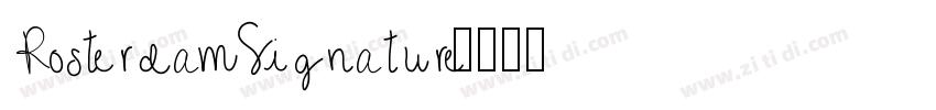 RosterdamSignature字体转换