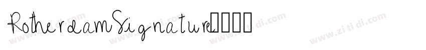 RotherdamSignature字体转换
