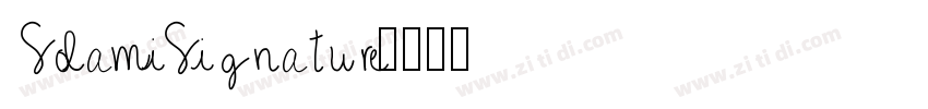 SolamiSignature字体转换