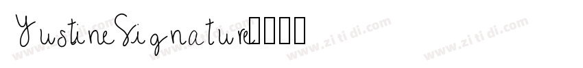 YustineSignature字体转换