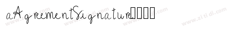 aAgreementSignature字体转换