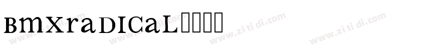 BMXRadical字体转换