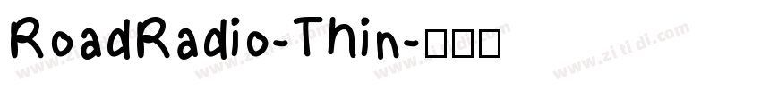 RoadRadio-Thin字体转换
