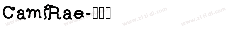 CamiRae字体转换