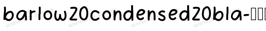 barlow20condensed20bla字体转换