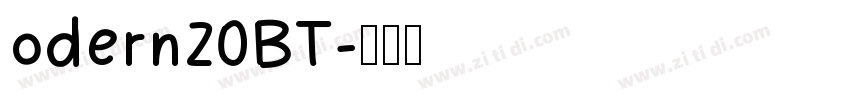 odern20BT字体转换