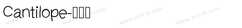 Cantilope字体转换