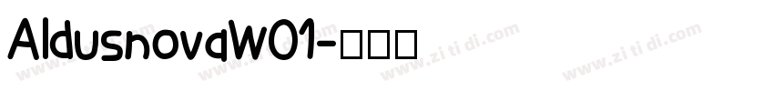 AldusnovaW01字体转换