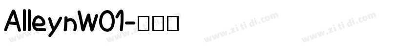 AlleynW01字体转换