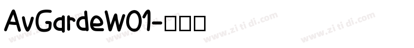 AvGardeW01字体转换