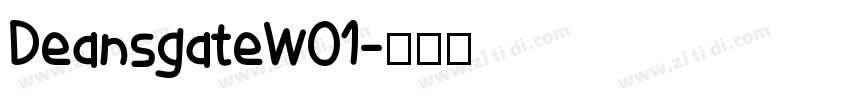 DeansgateW01字体转换