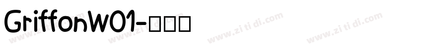 GriffonW01字体转换