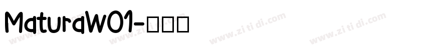 MaturaW01字体转换