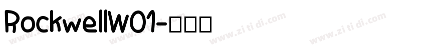 RockwellW01字体转换