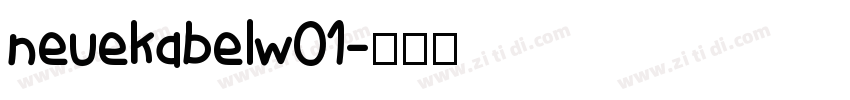 neuekabelw01字体转换