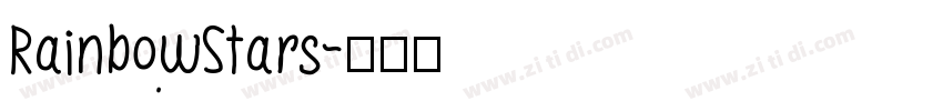 RainbowStars字体转换