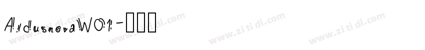 AldusnovaW01字体转换