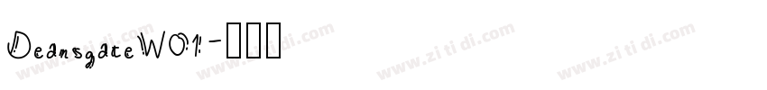 DeansgateW01字体转换