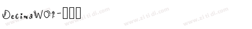 DecimaW01字体转换