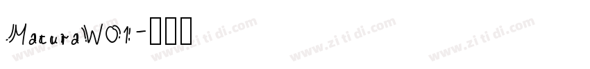 MaturaW01字体转换