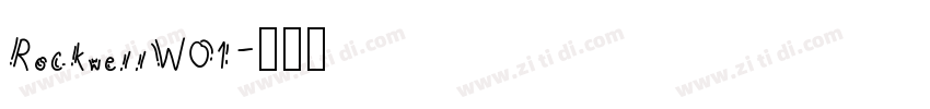 RockwellW01字体转换