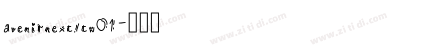 avenirnextltw01字体转换