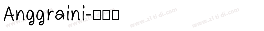 Anggraini字体转换