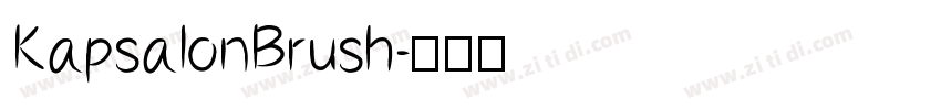 KapsalonBrush字体转换