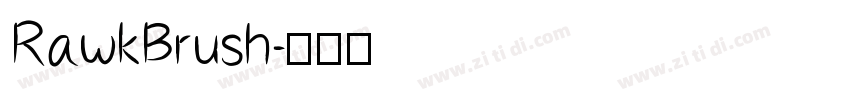 RawkBrush字体转换