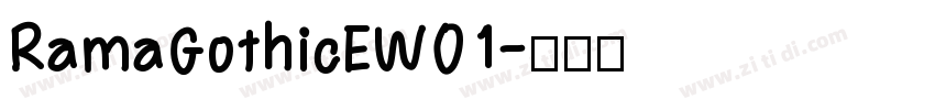 RamaGothicEW01字体转换