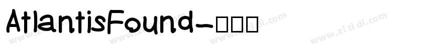 AtlantisFound字体转换